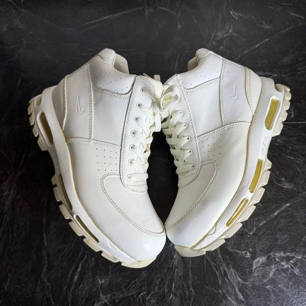 Nike ACG White Leather Air Max Goadome Boots M8.5